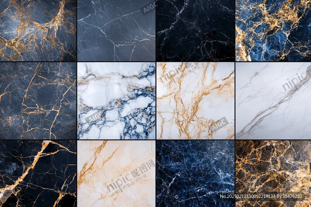 金色网格线条大理石纹