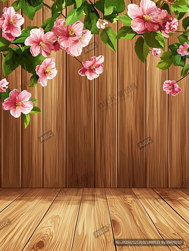 木地板鲜花
