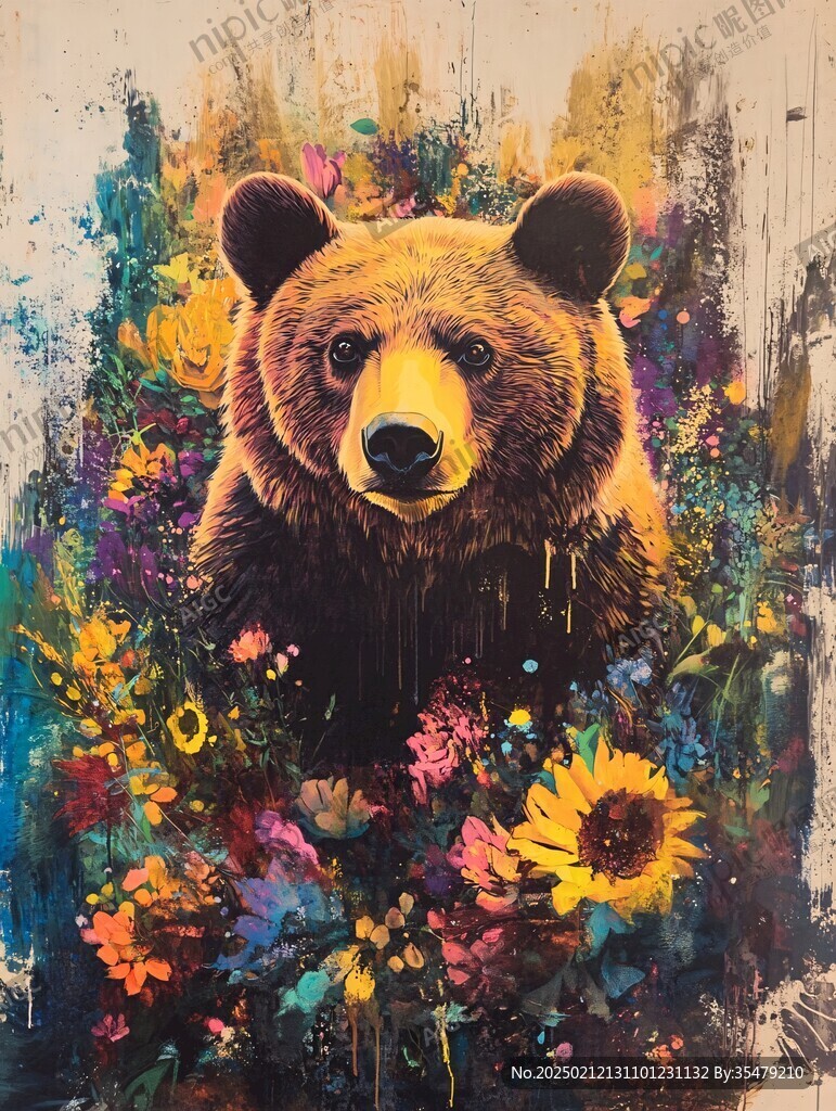 丙烯画插画