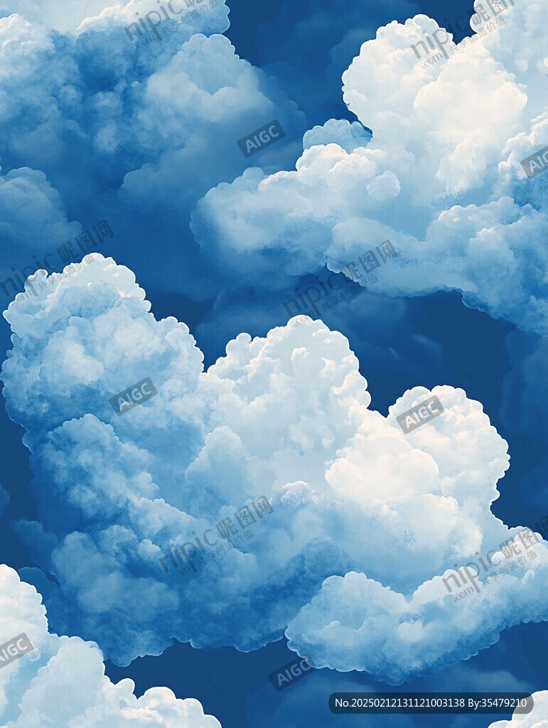 3d云蓝天白云