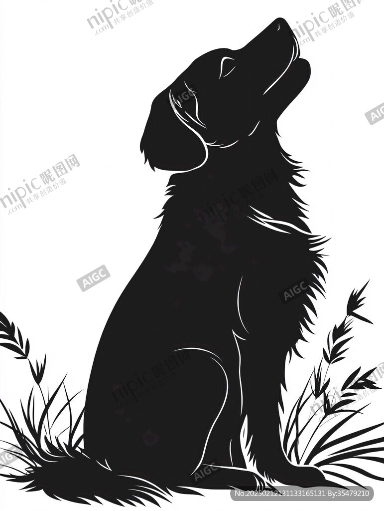 狼手绘白描