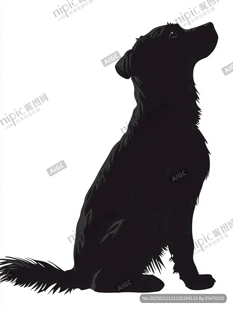狗狗的轮廓