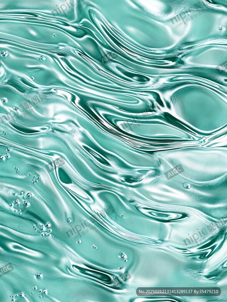 绿色水纹