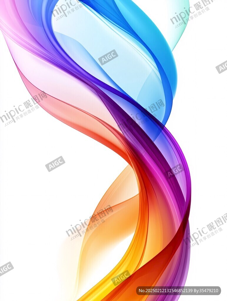 炫彩绚丽曲线条纹高雅
