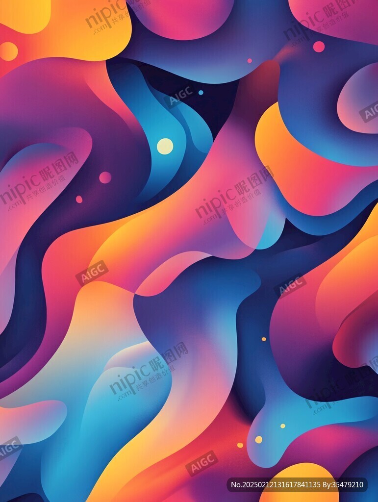 炫彩渐变流体