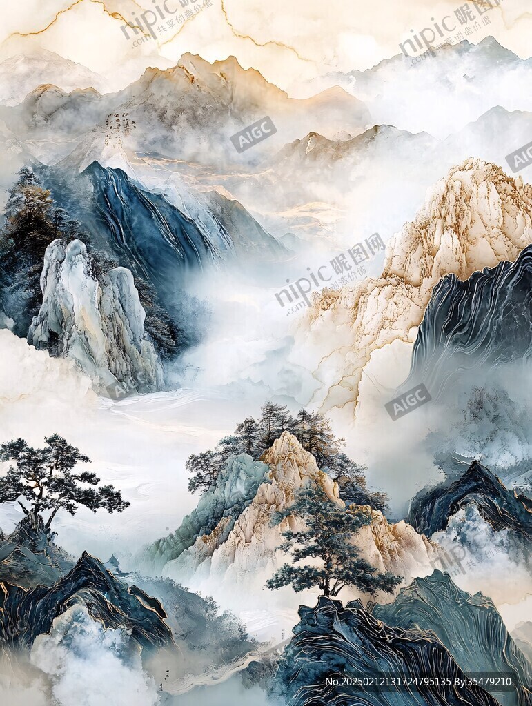 山水画壁纸墙纸