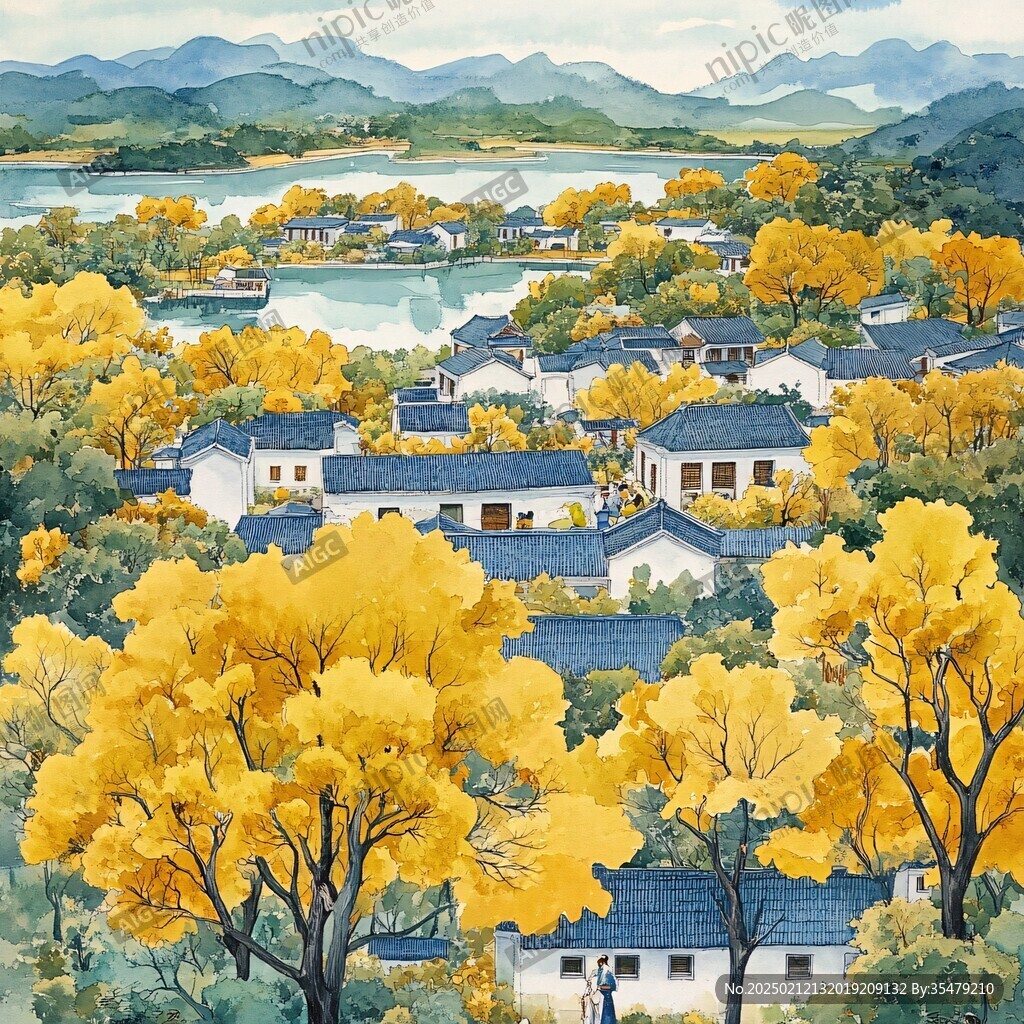 皖南插画