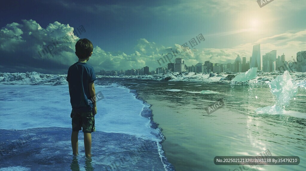 全球变暖海报素材