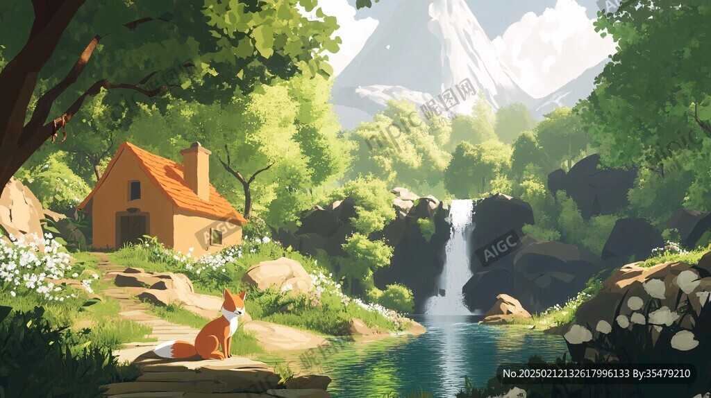 隐居山林场景