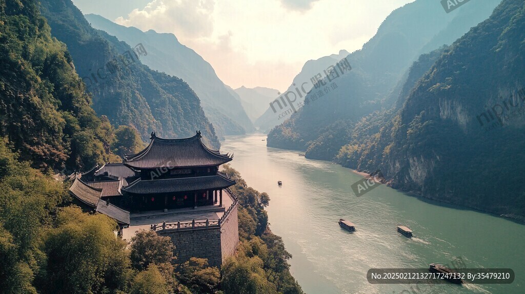 夔门全景