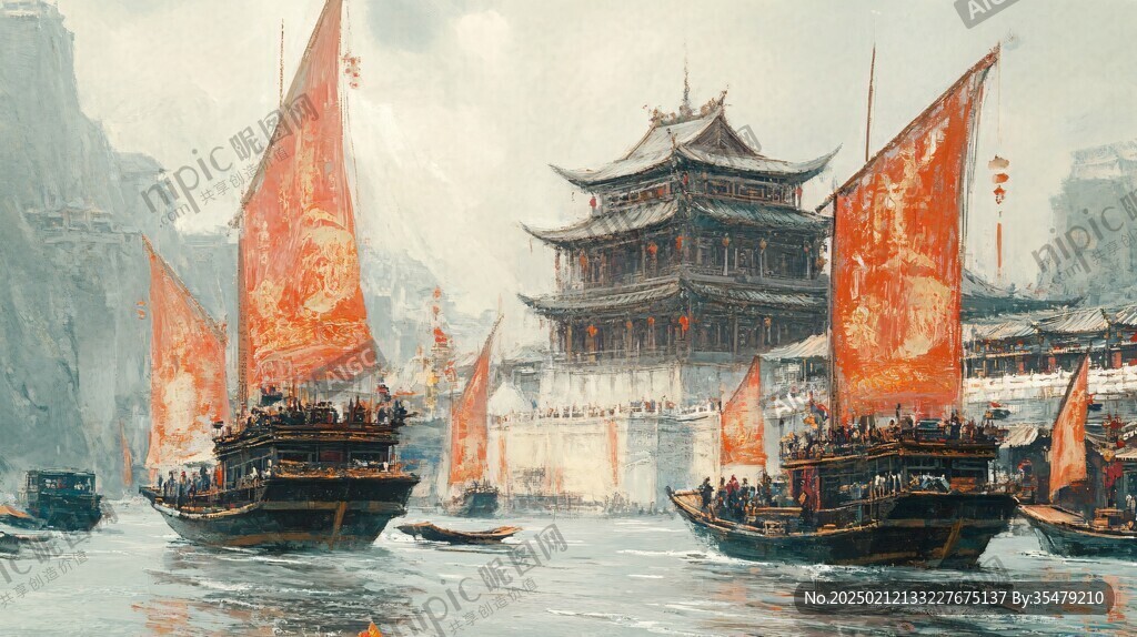 古风大船
