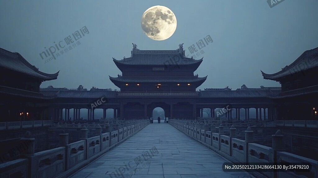牌坊月色
