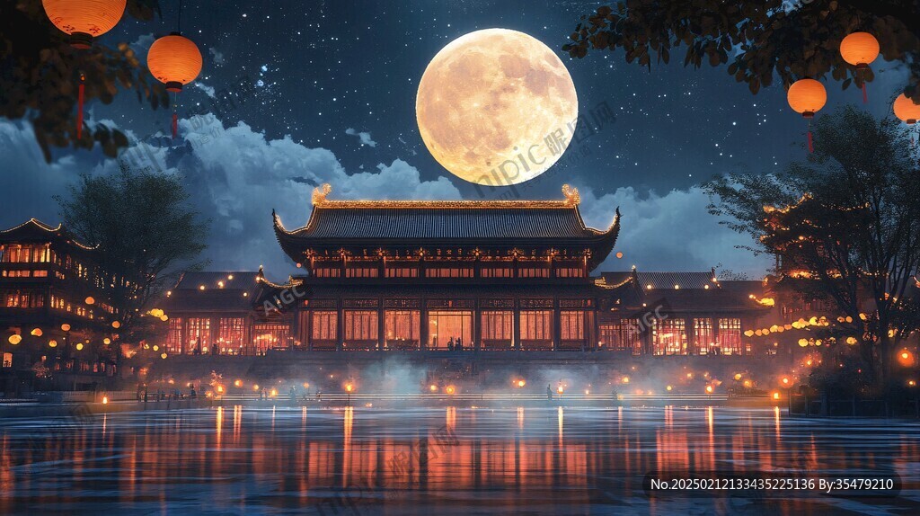中式夜景