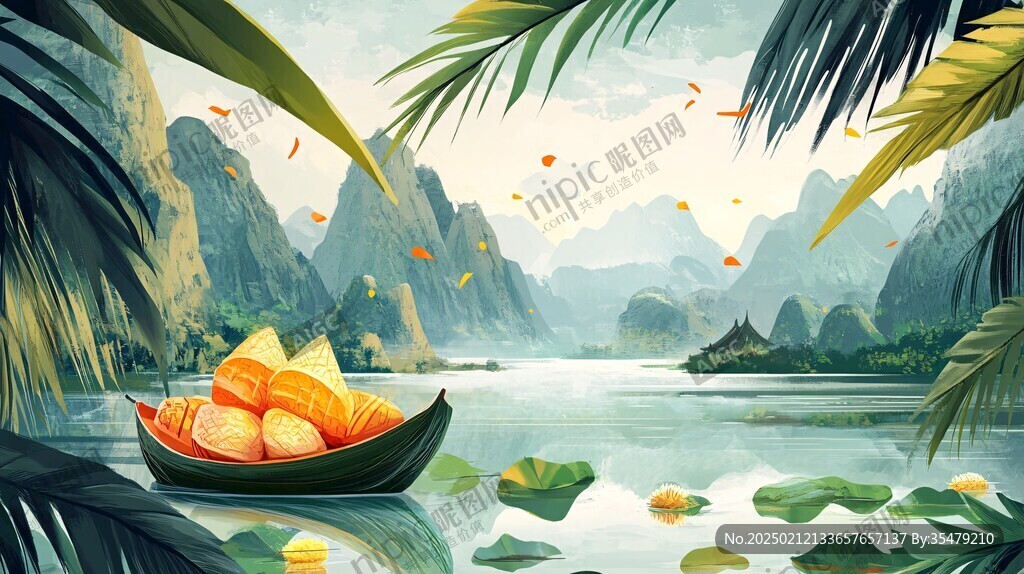 广西旅游宣传插画