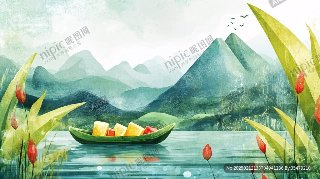 秋高气爽插画