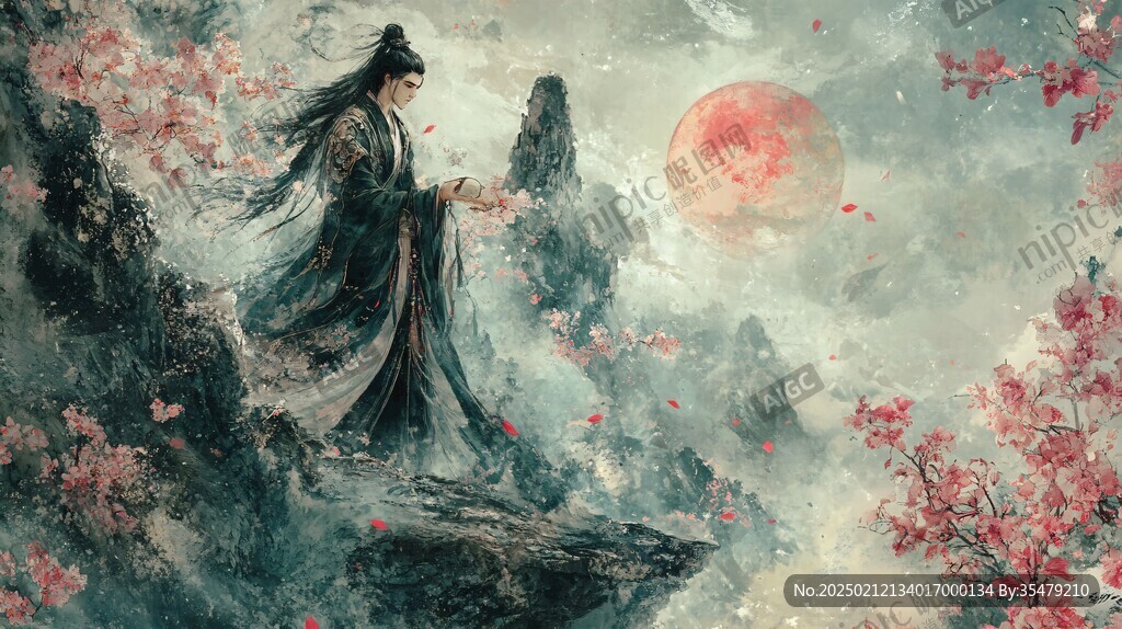 古风人像背景