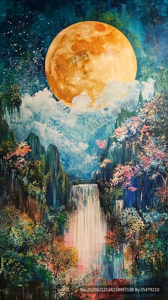 星月河幻想插画