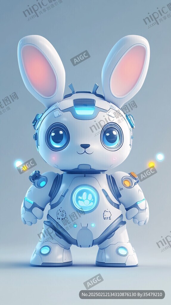科技兔吉祥物