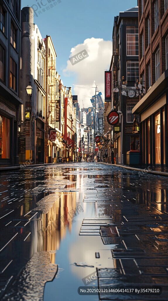 雨季步行街