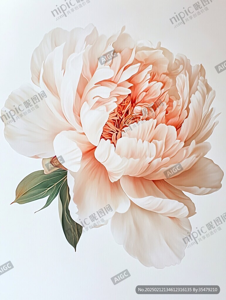 3d牡丹花卉