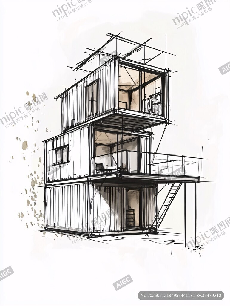手绘建筑设计