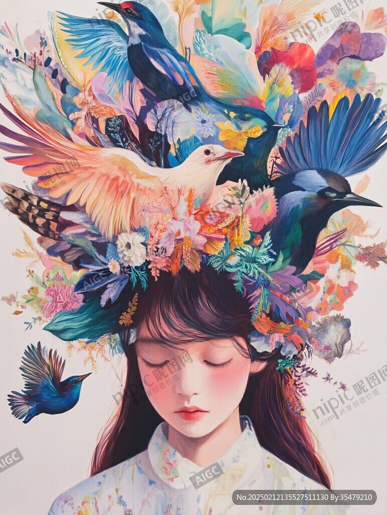 鸟儿与少女