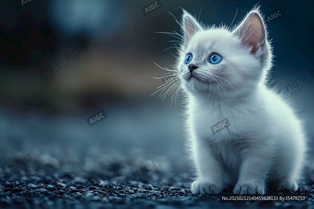 蓝眼睛猫咪