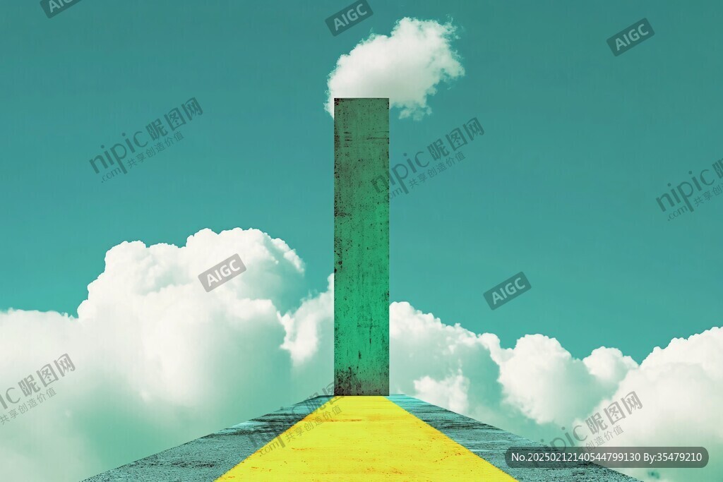 仰望仰视云端