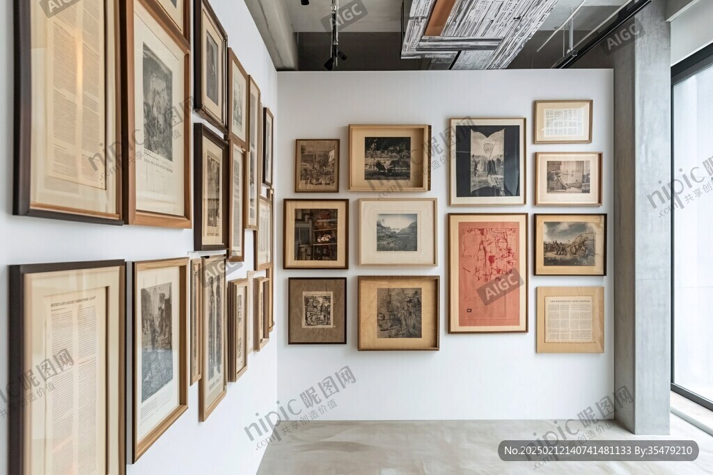 美术馆作品陈列