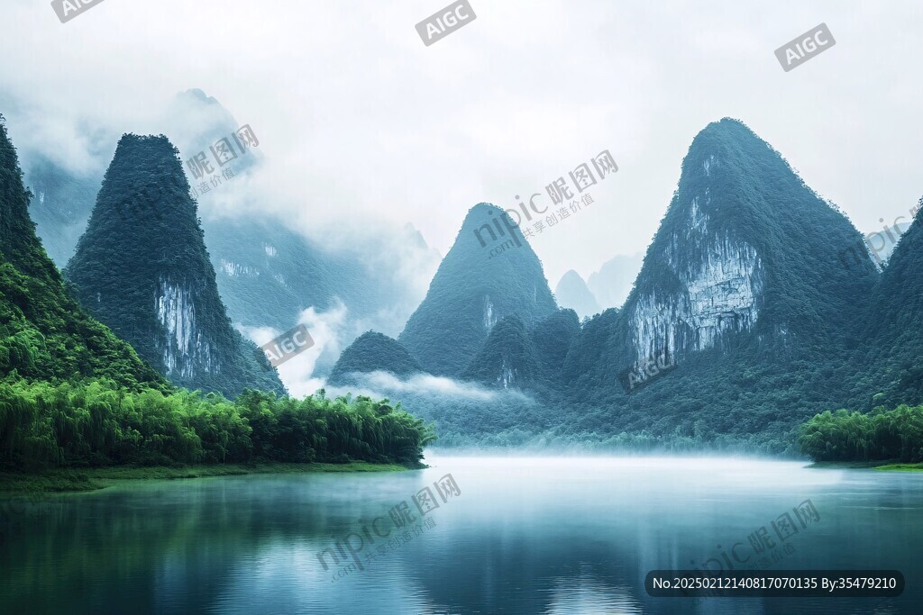 唯美漓江风光