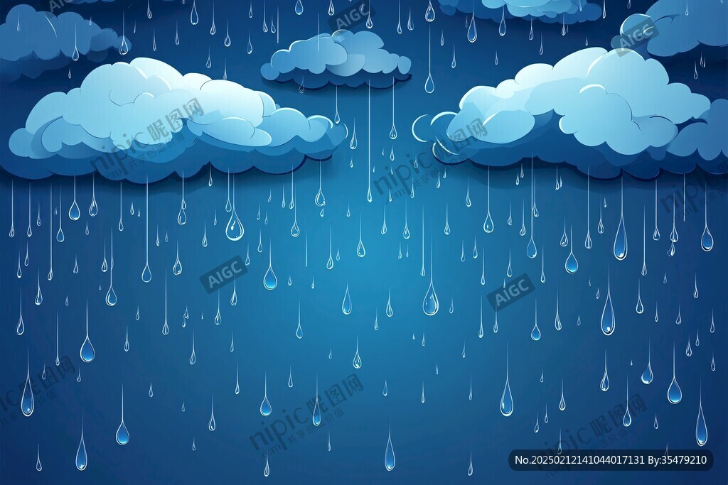 下雨云朵图