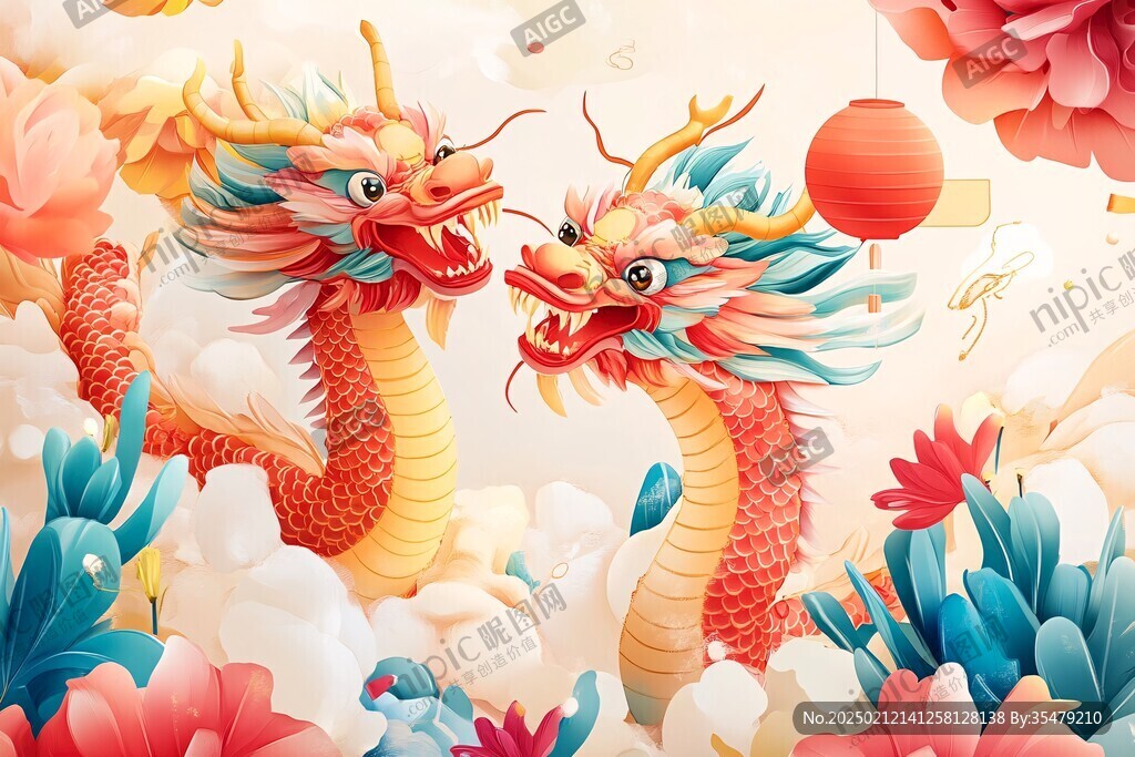 龙年包装插画