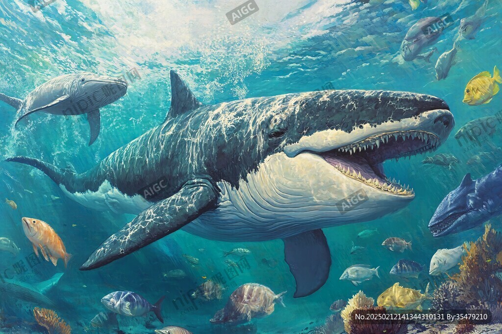 海洋鲨鱼3d画