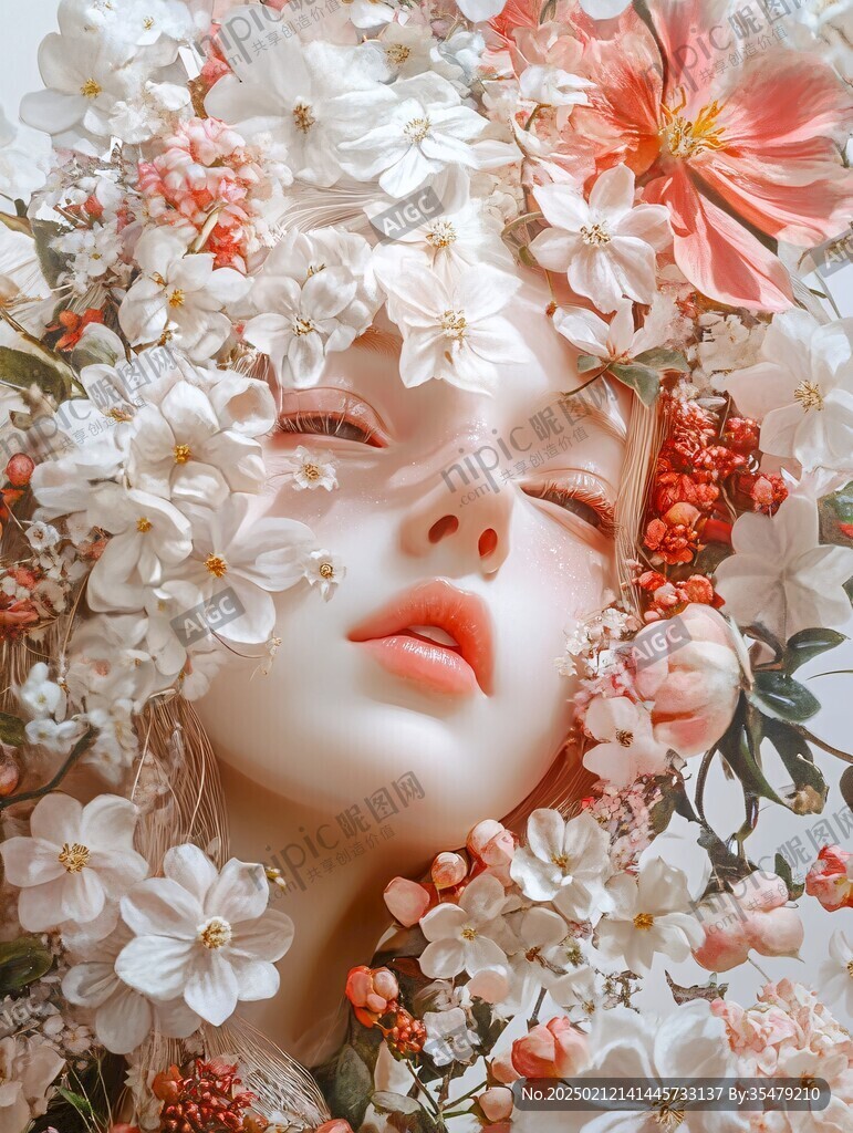 3d立体唯美花卉