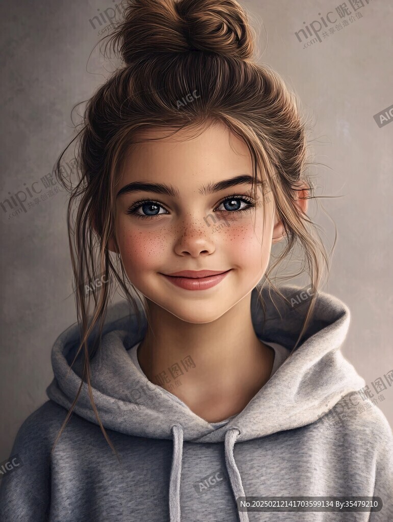 写实人物插画