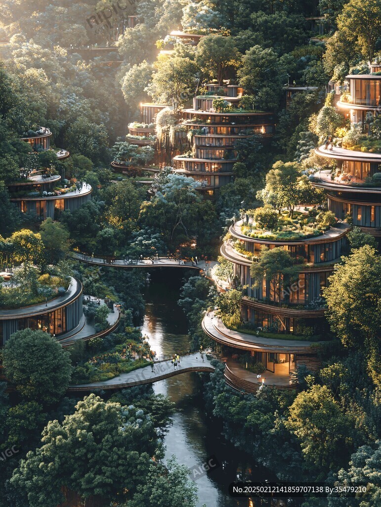 悬浮森林式建筑