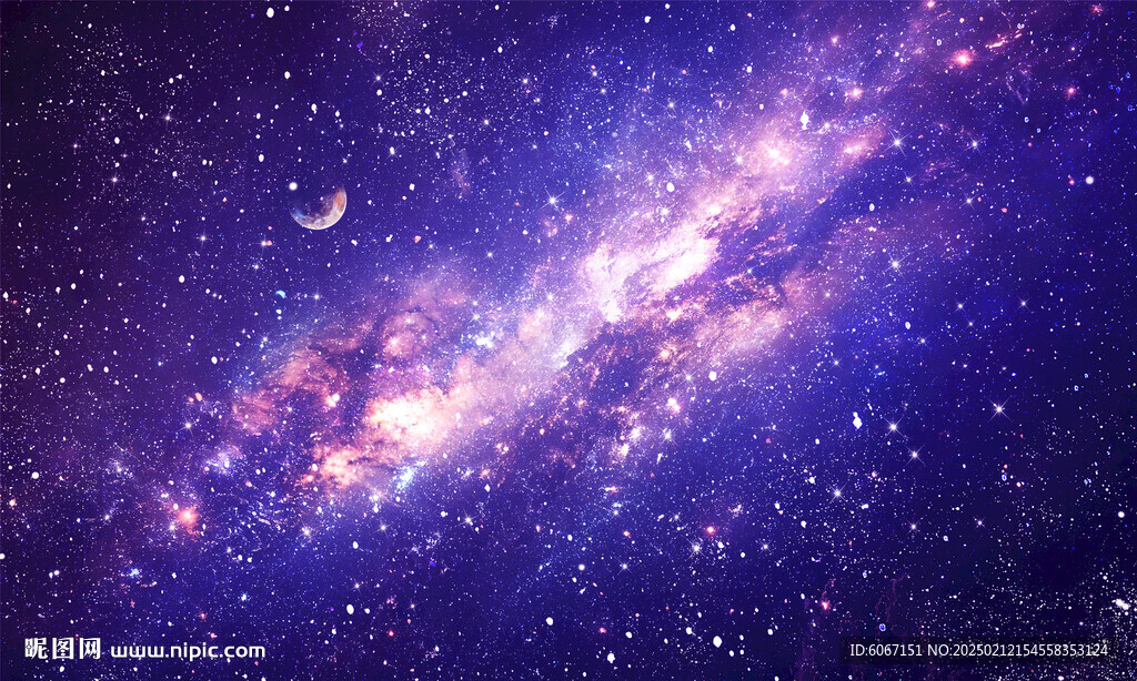 紫色宇宙星空背景