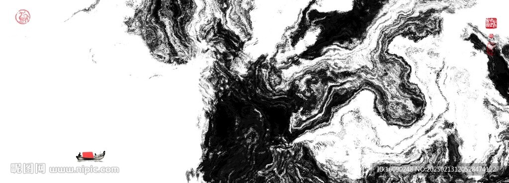 水墨山水装饰画