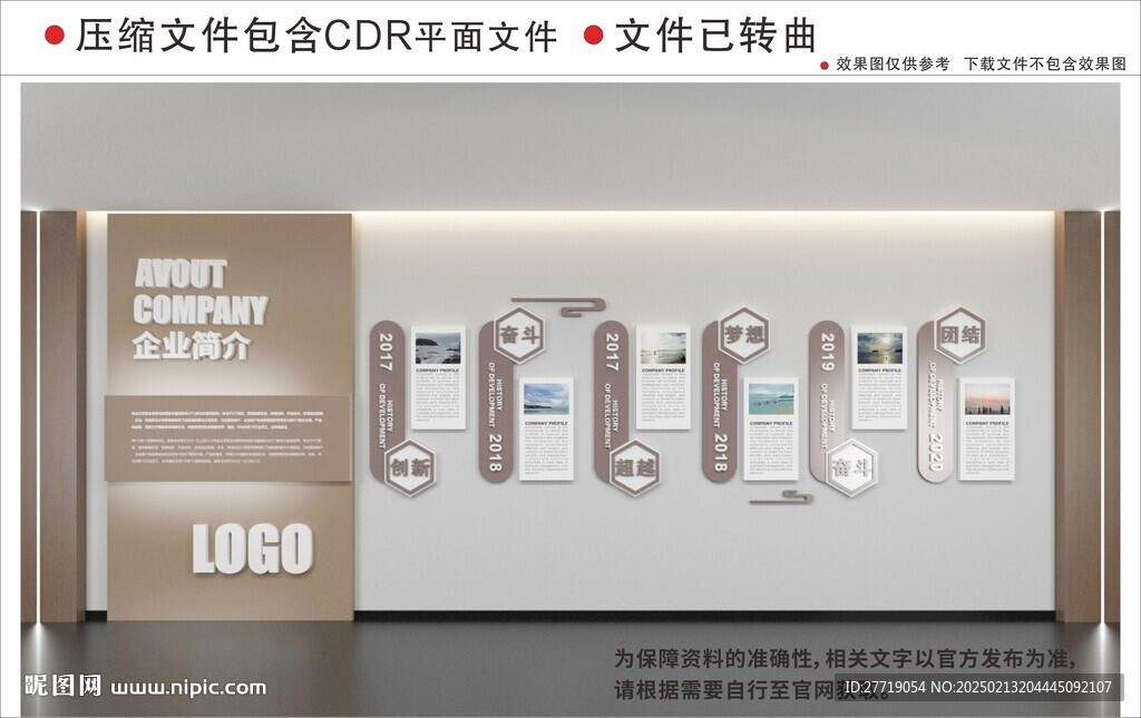 现代企业文化墙