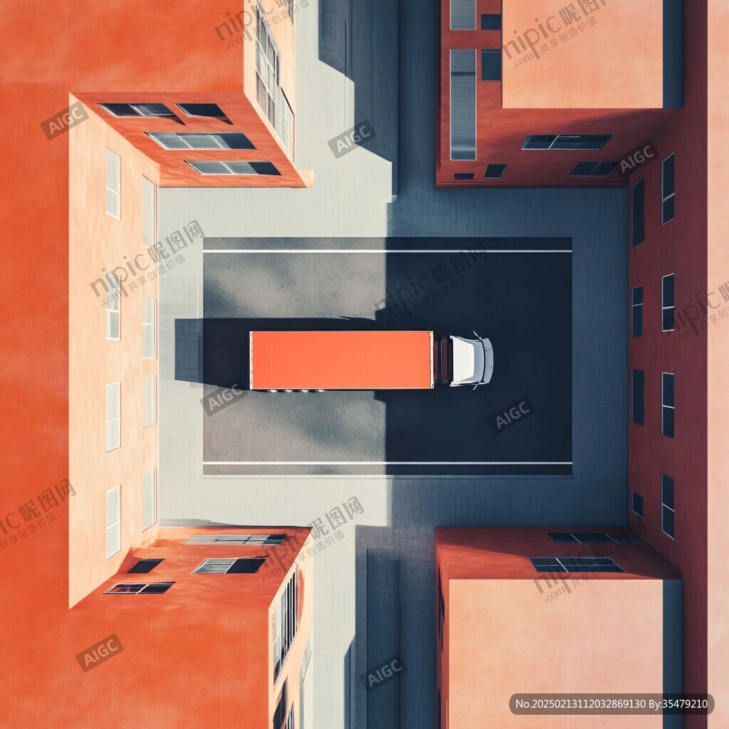 橘红色建筑