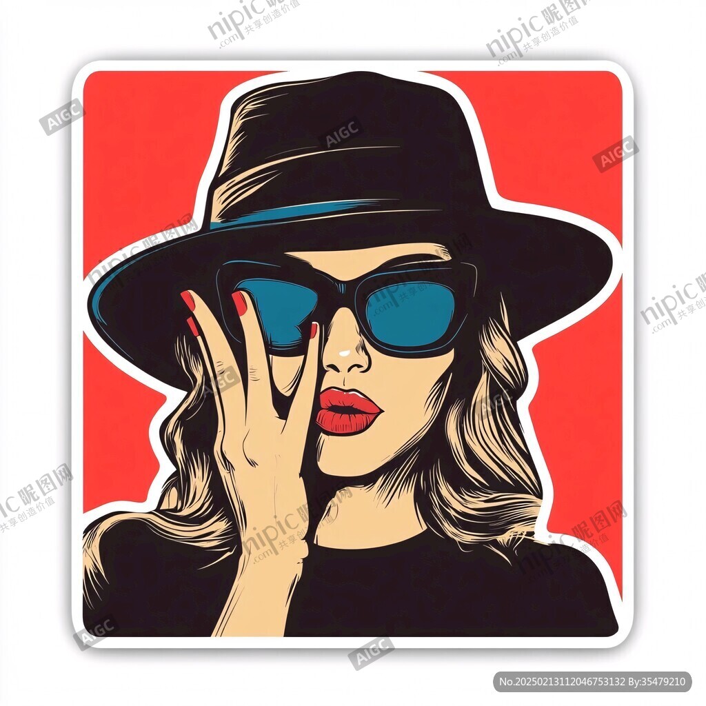 潮流人物插画印刷