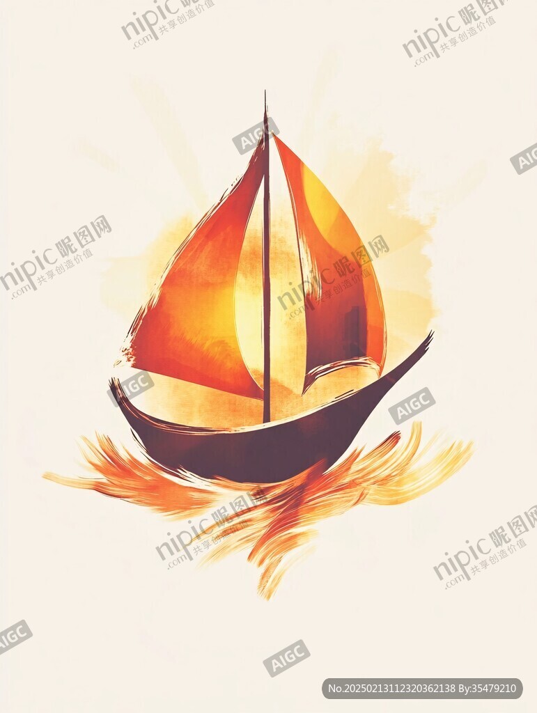 扬帆远航元素