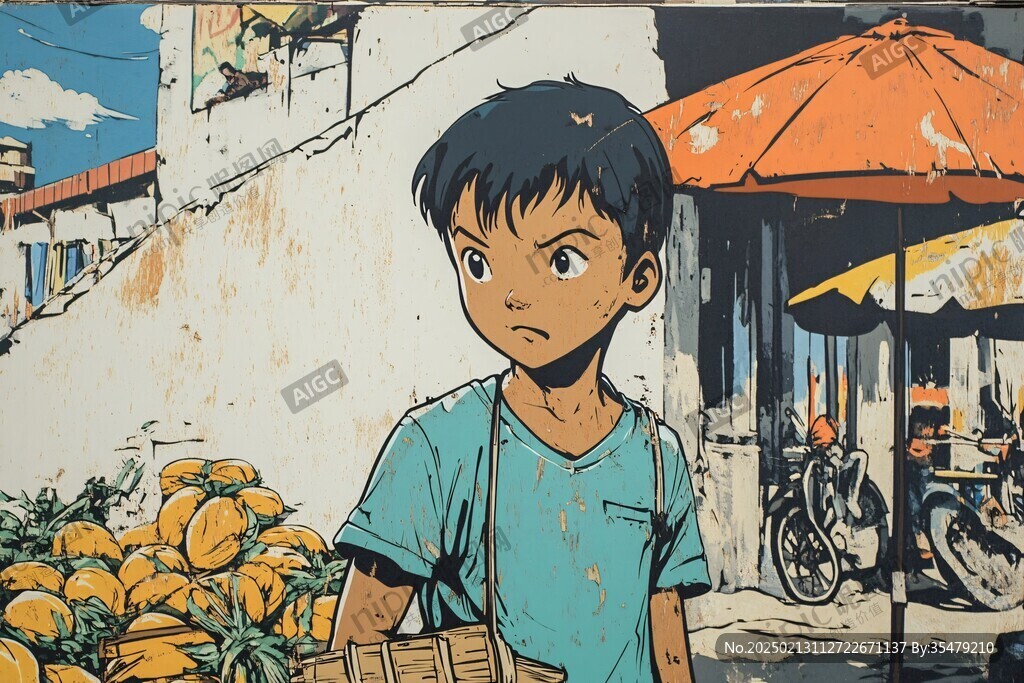 墙绘漫画