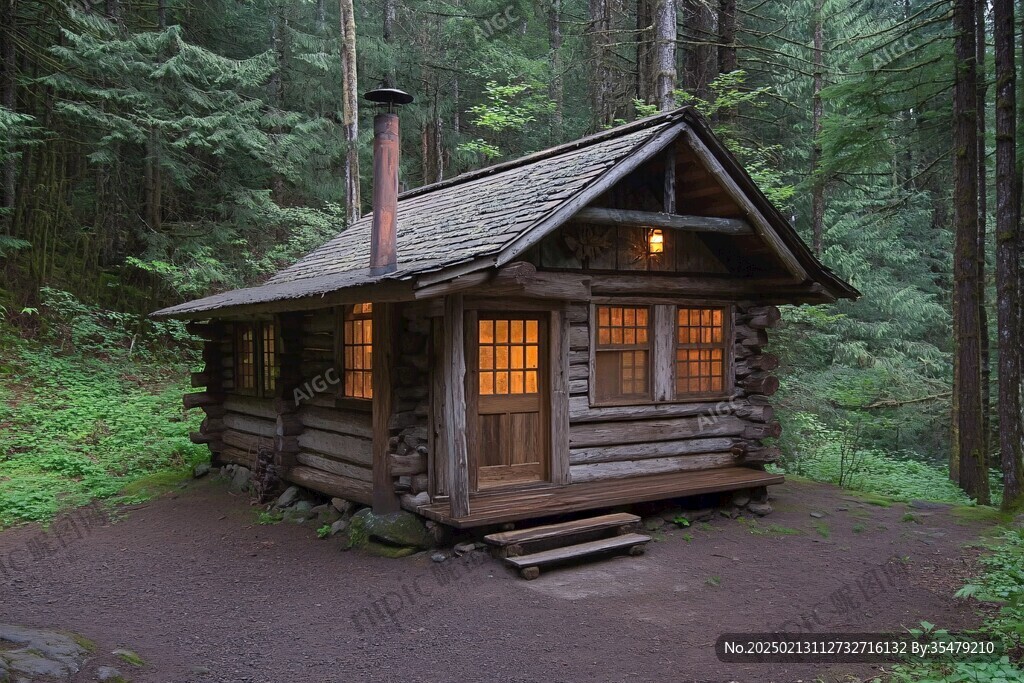 欧式森林小屋
