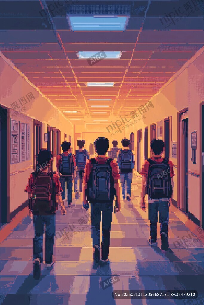同学背影