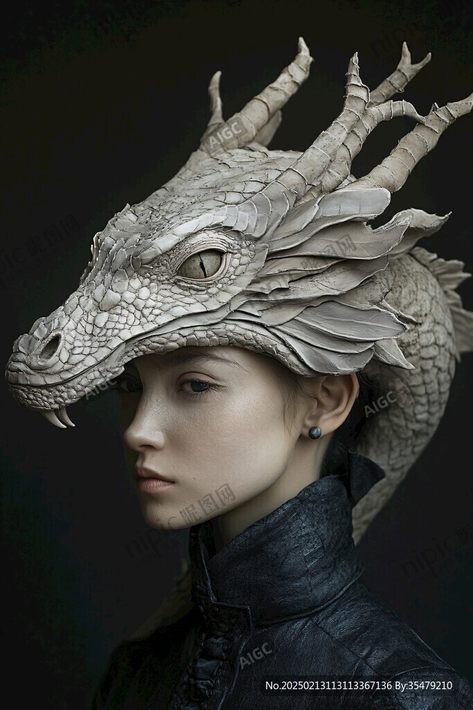 龙头帽美女