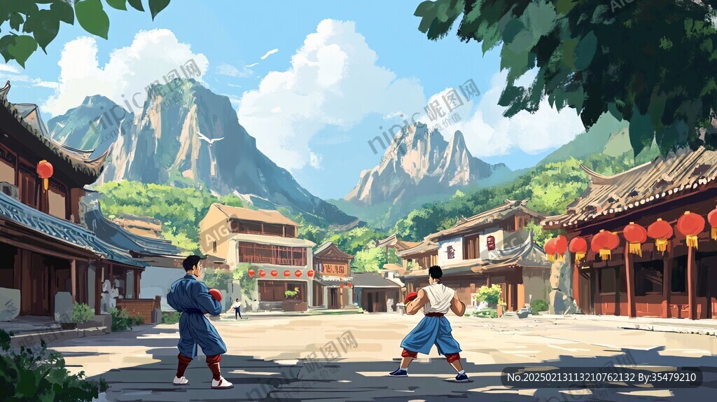 毫州旅游宣传插画封面