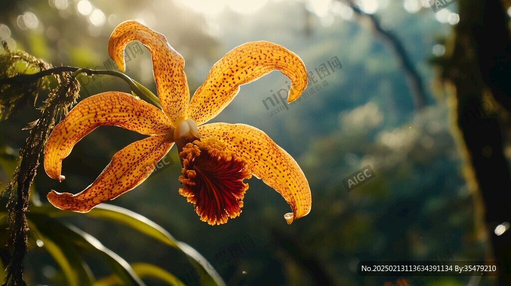 西双版纳鼓槌石斛花