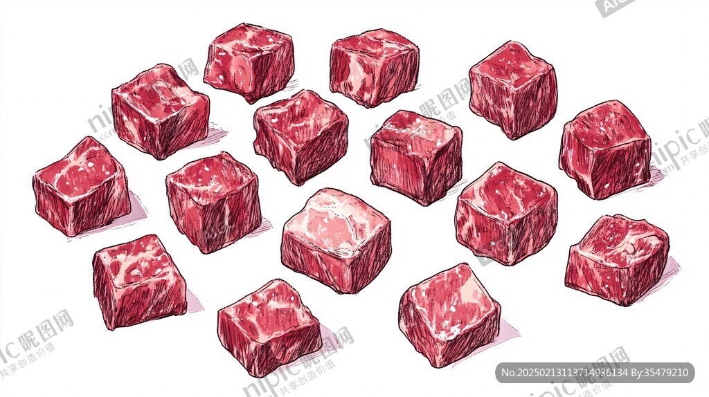 羊肉块素材
