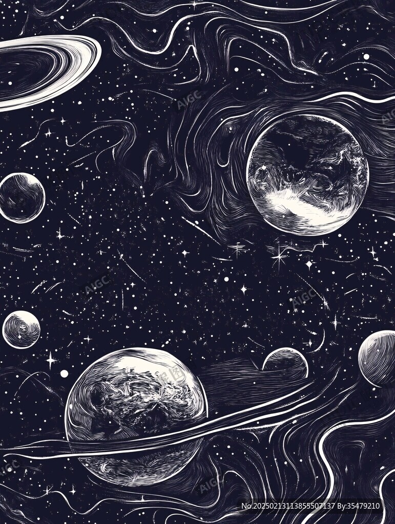 宇宙星球插画